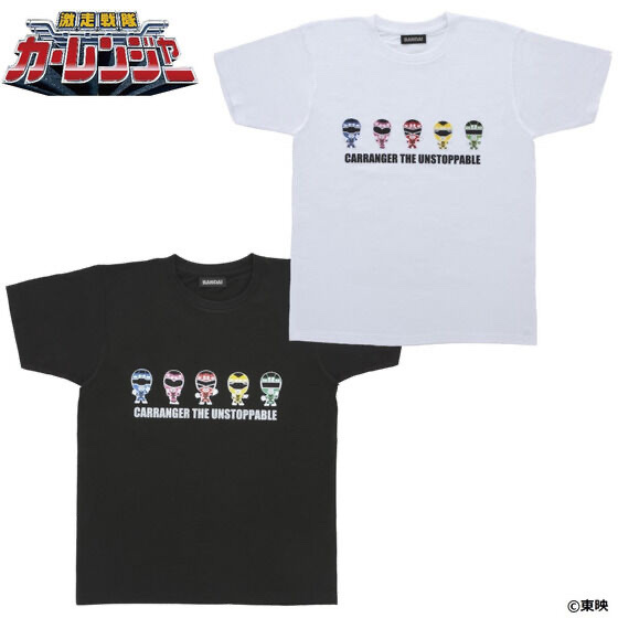 Pbandai 預訂2024/5月 激走戦隊カーレンジャー　Tシャツ　デフォルメキャラ柄