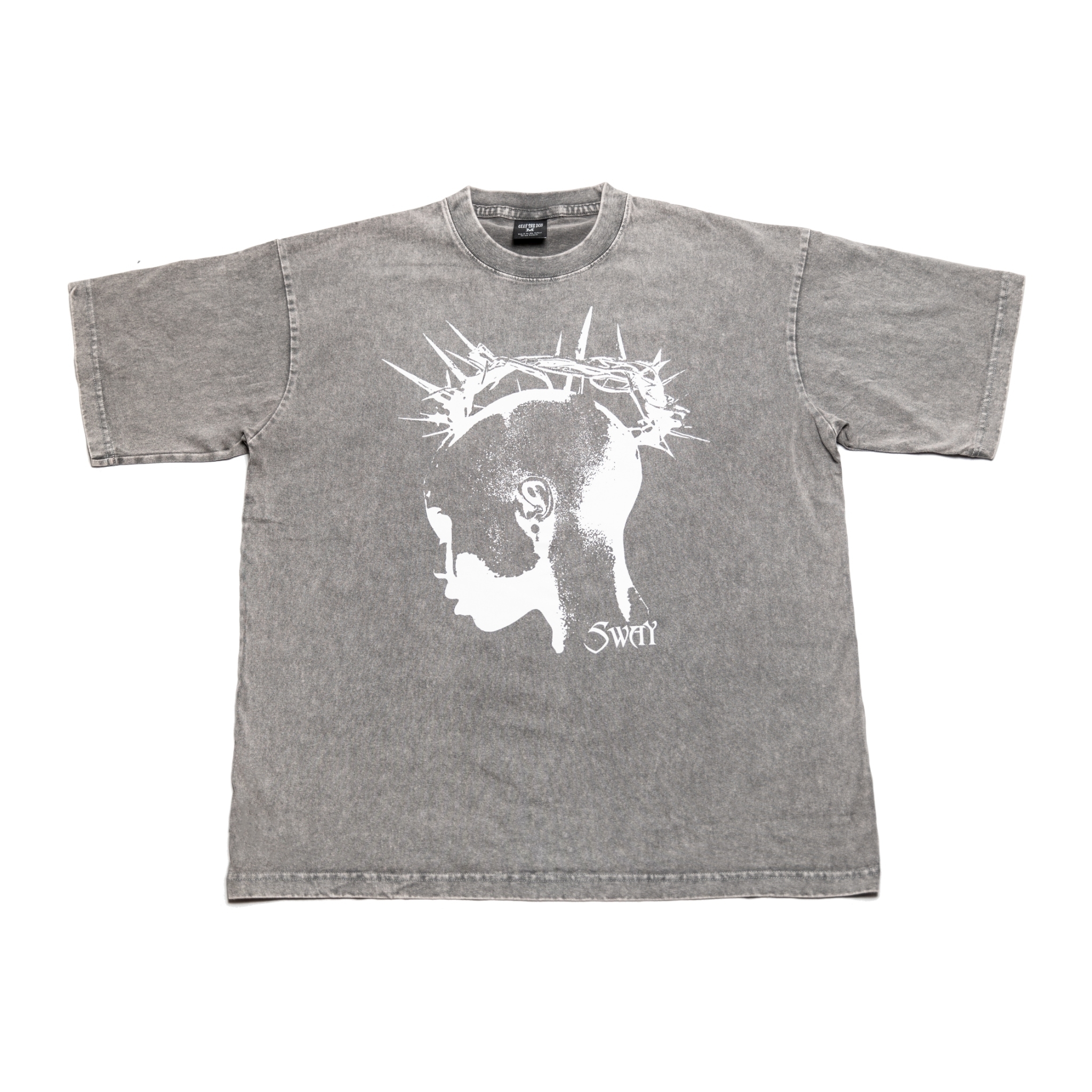 Sway the Don “Crown of Thorns” Tee - Washed Gray