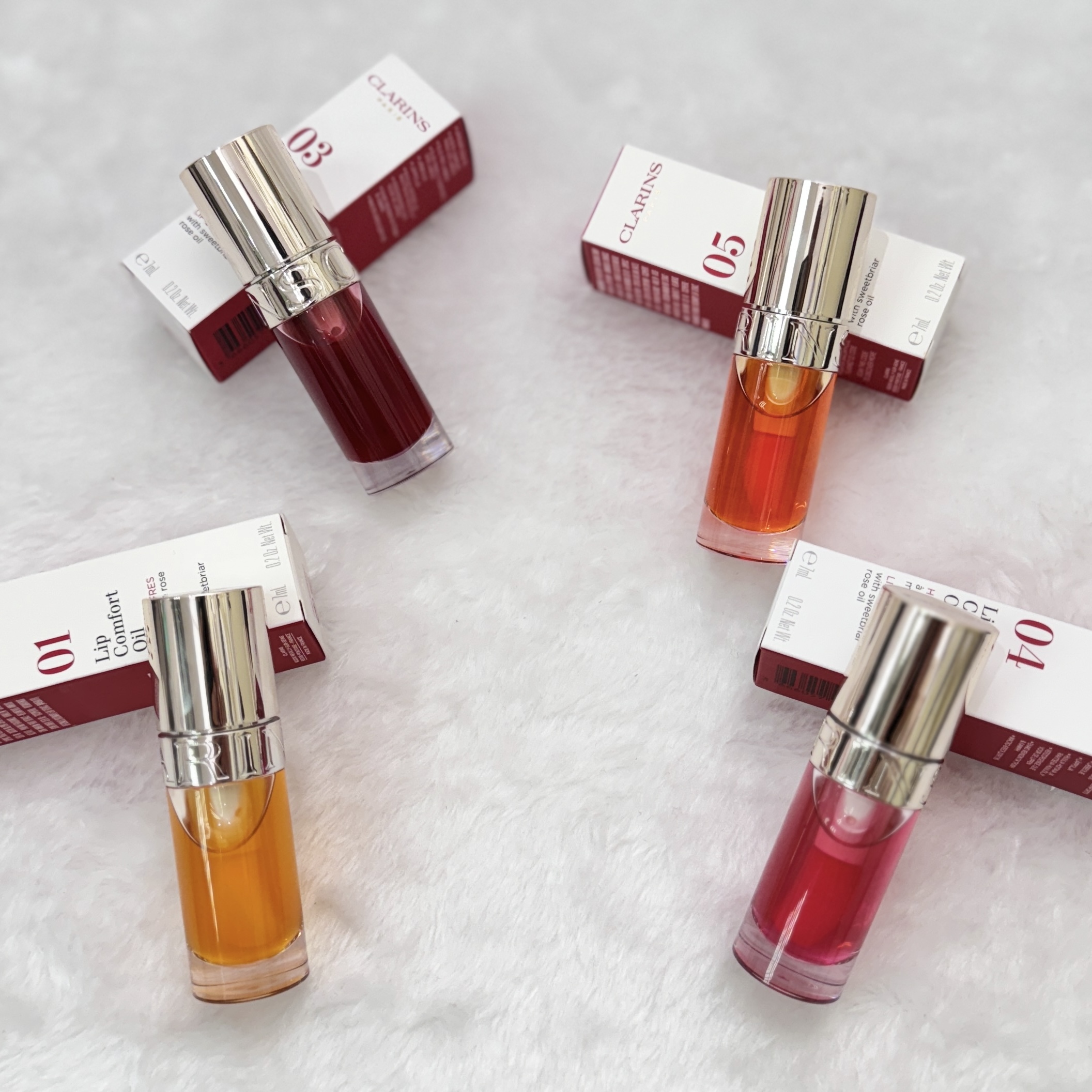 Clarins 嬌韻詩植萃凝亮護唇油#01 #03 #04 #05