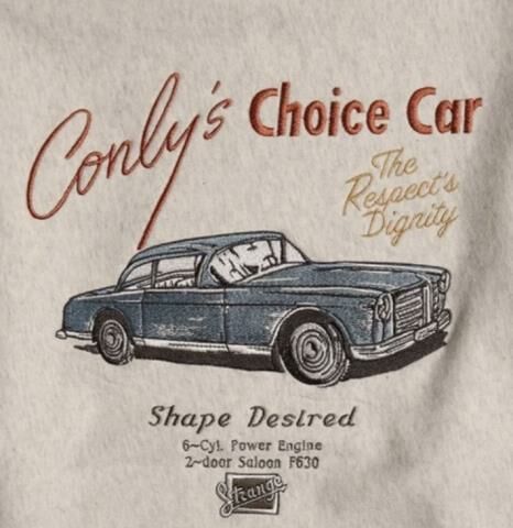 【日貨】復古經典汽車刺繡TEE