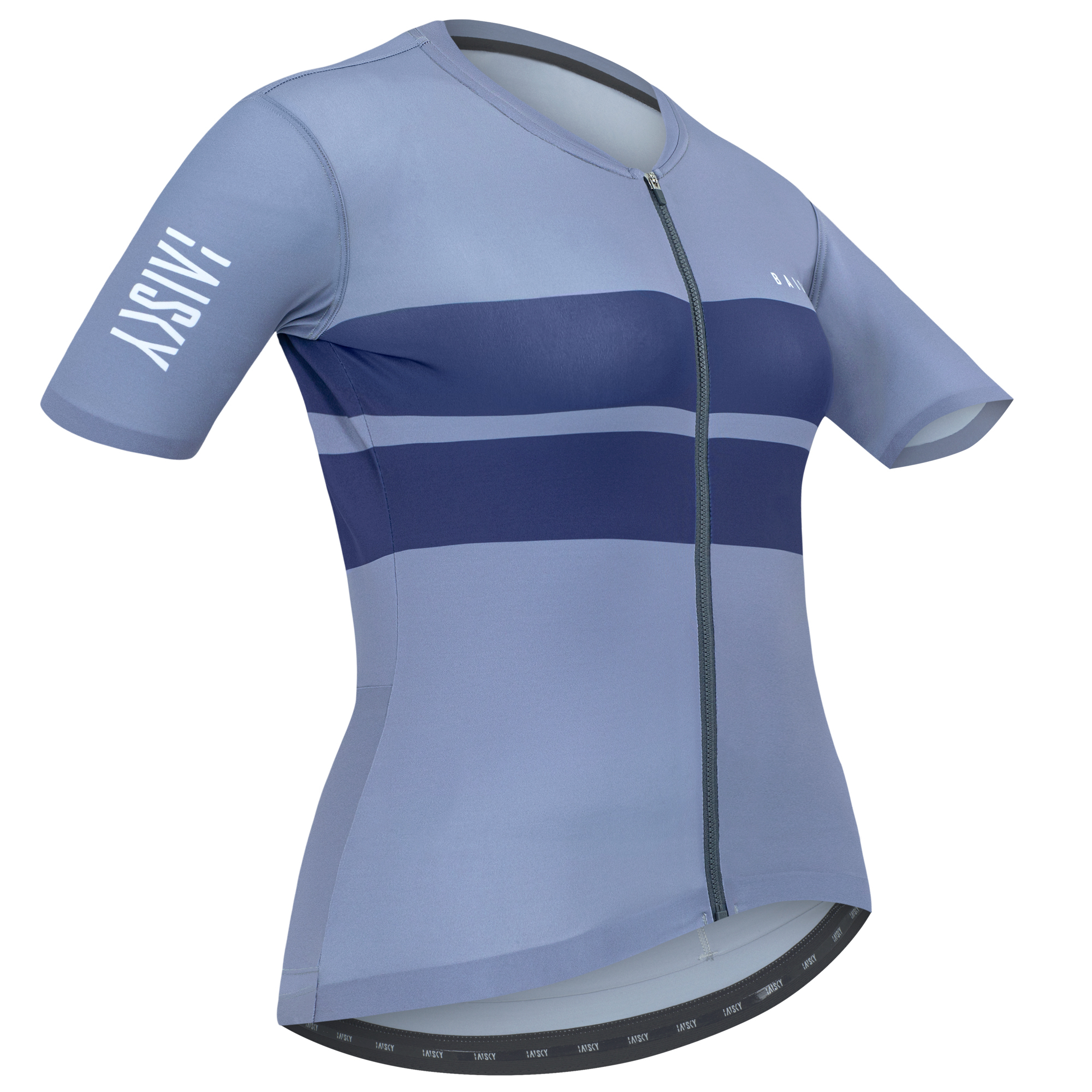 女款空力短車衣 平行線 II 灰