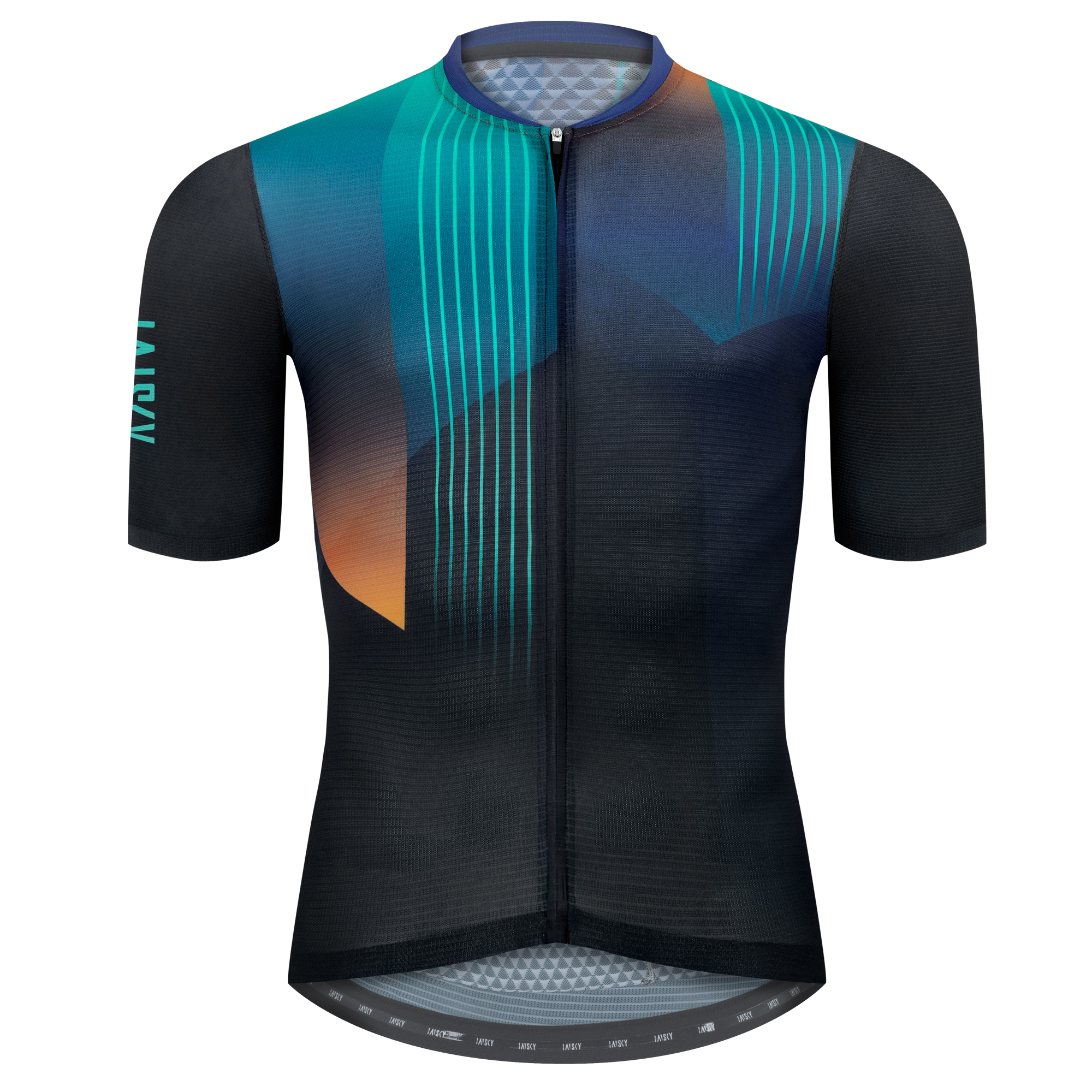 男款空力短車衣 轉變 藍