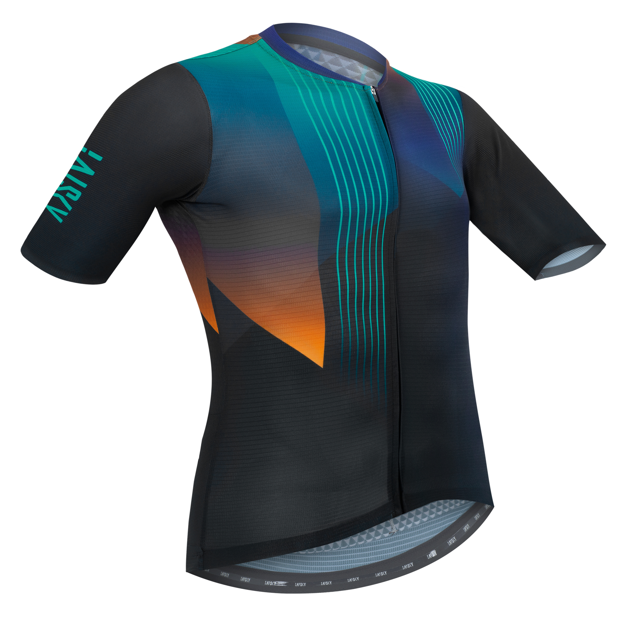 男款空力短車衣 轉變 藍