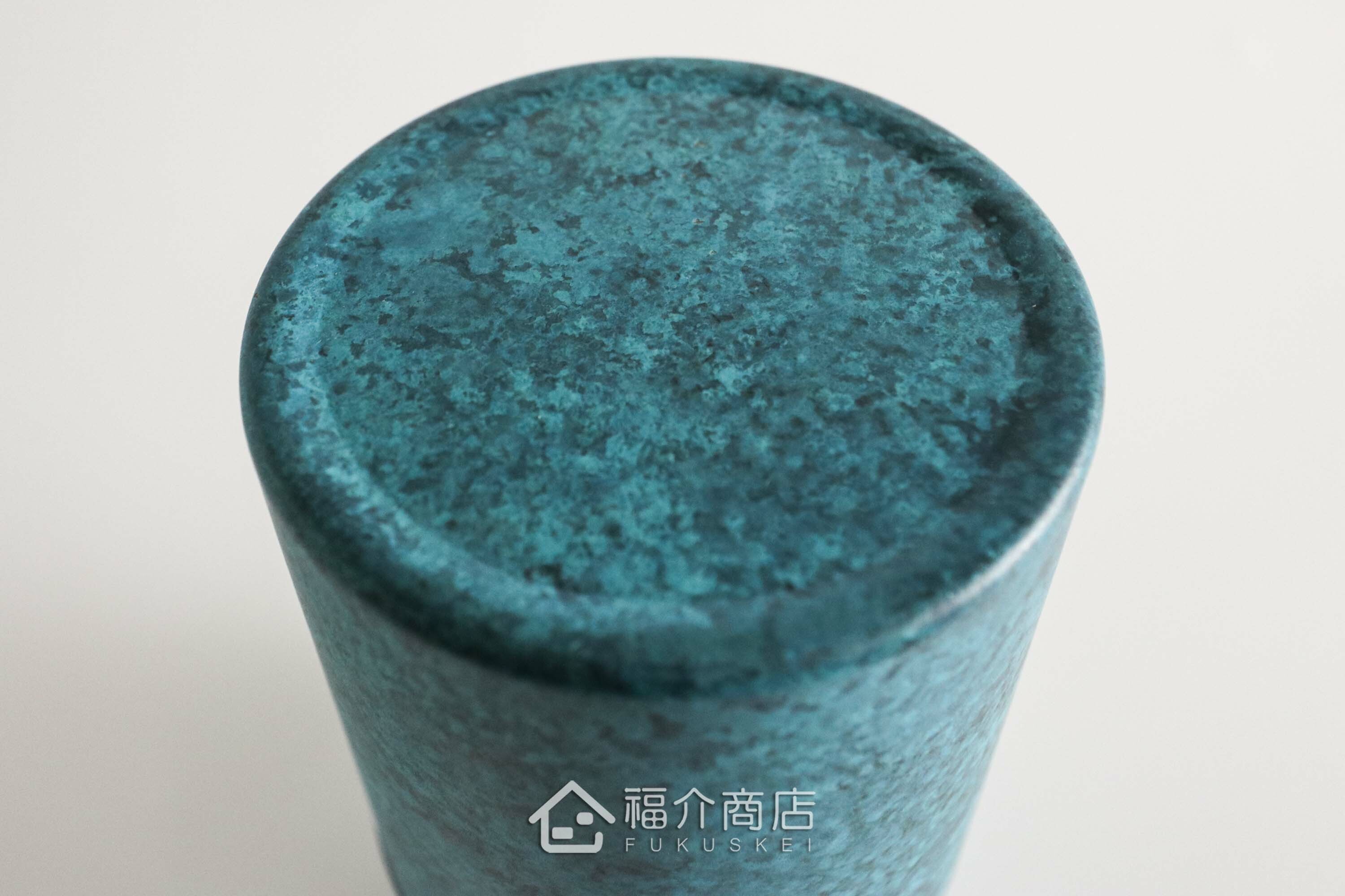 不鏽鋼材質用於保存茶葉用的藍色茶葉罐