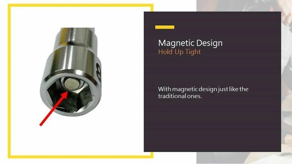 With magnetic design just like the traditional ones. Hold up tight!