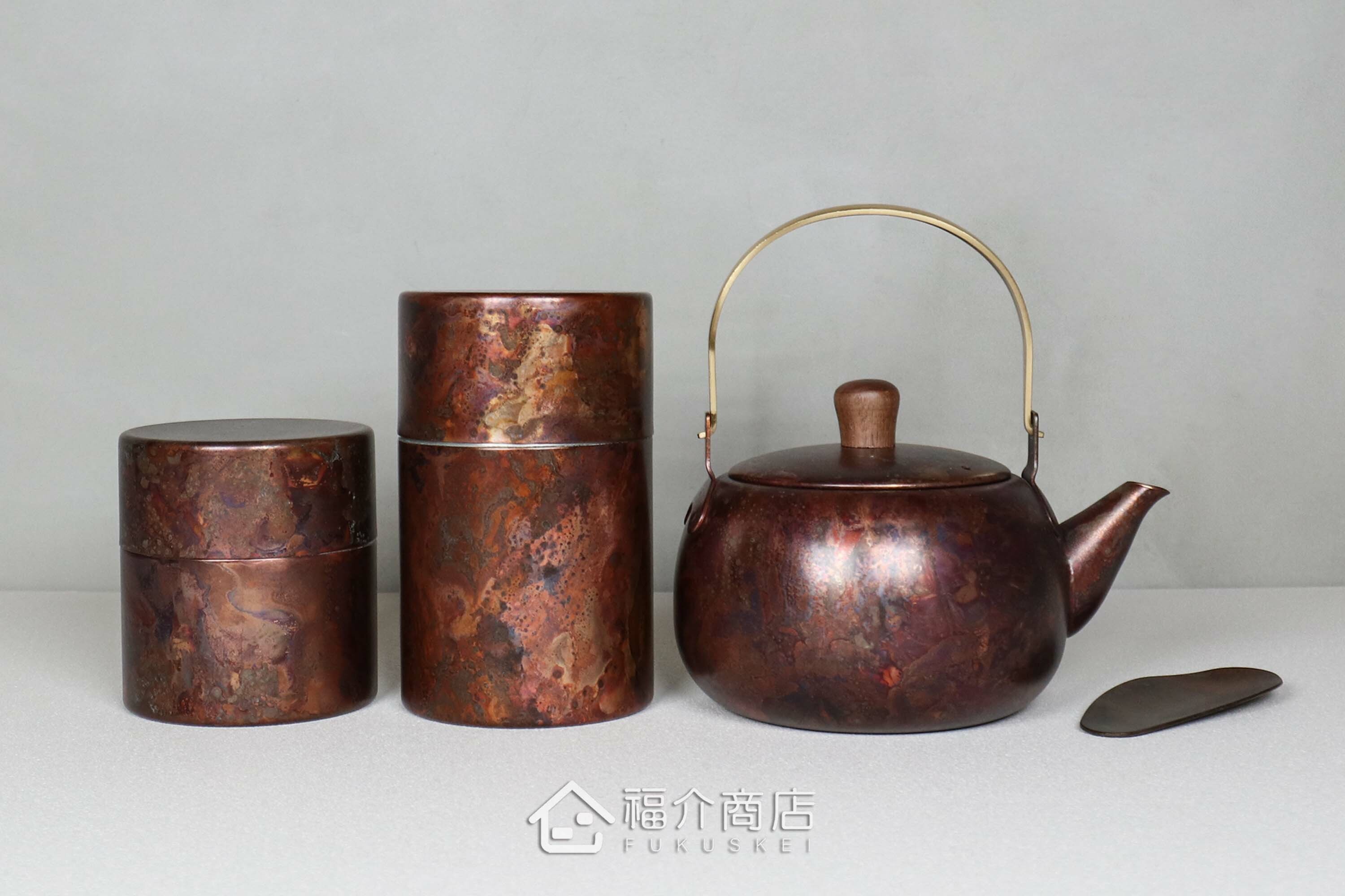 不鏽鋼材質用於保存茶葉用的紅棕色茶葉罐