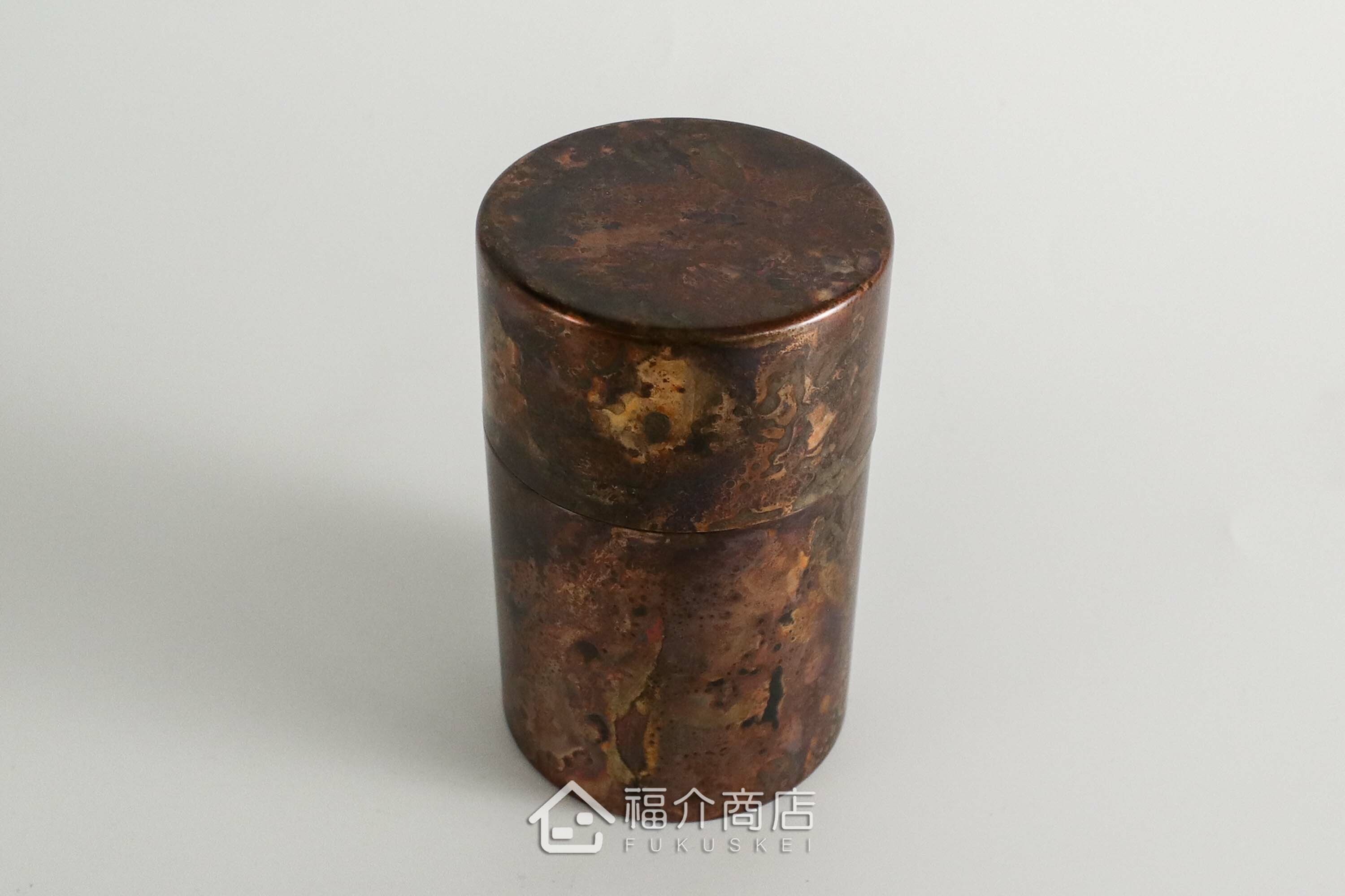 不鏽鋼材質用於保存茶葉用的紅棕色茶葉罐