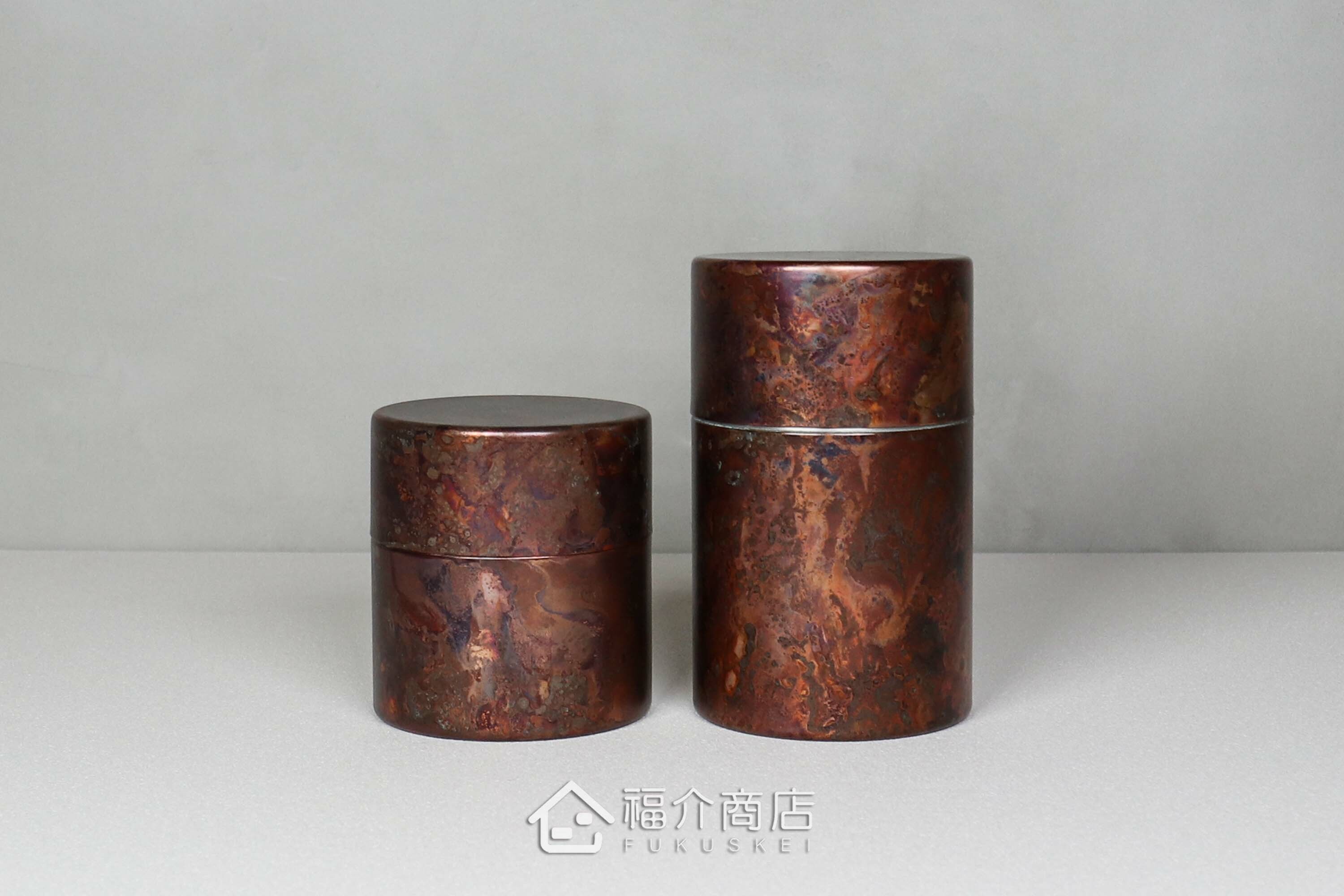 不鏽鋼材質用於保存茶葉用的紅棕色茶葉罐