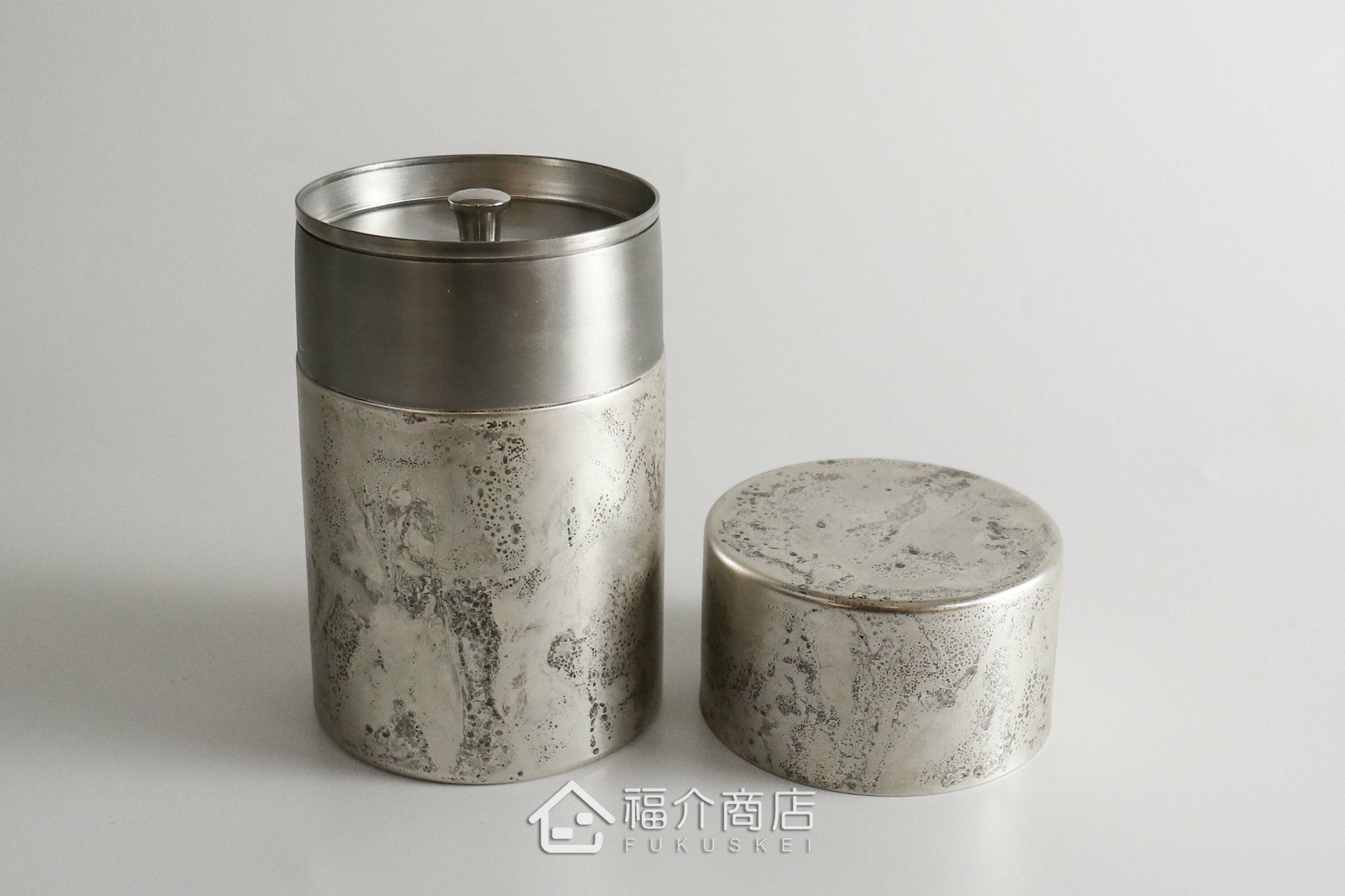 不鏽鋼材質用於保存茶葉用的銀色茶葉罐