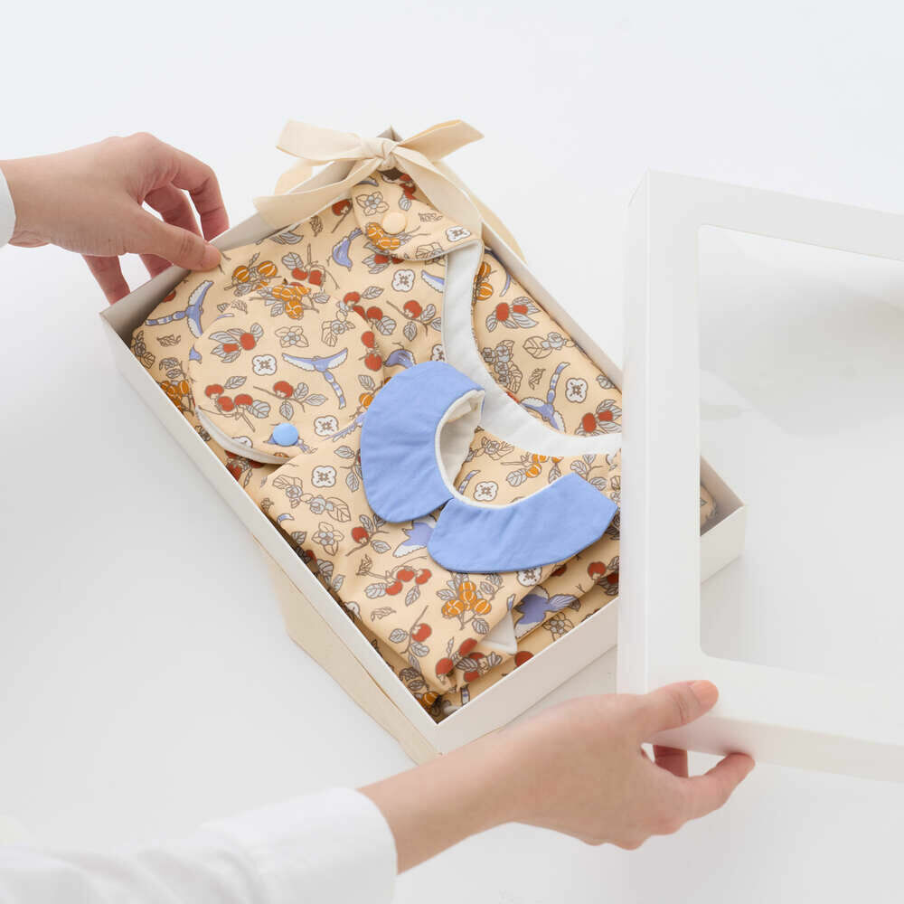 Full Moon Celebration Gift Box-Big/3PCS/Joyful Forest /Taiwan Blue Magpie & Persimmon