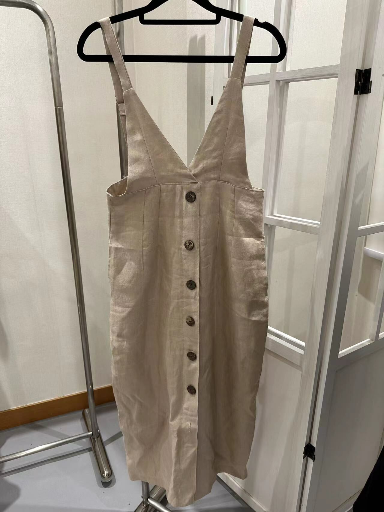 BB09 背心排扣裙