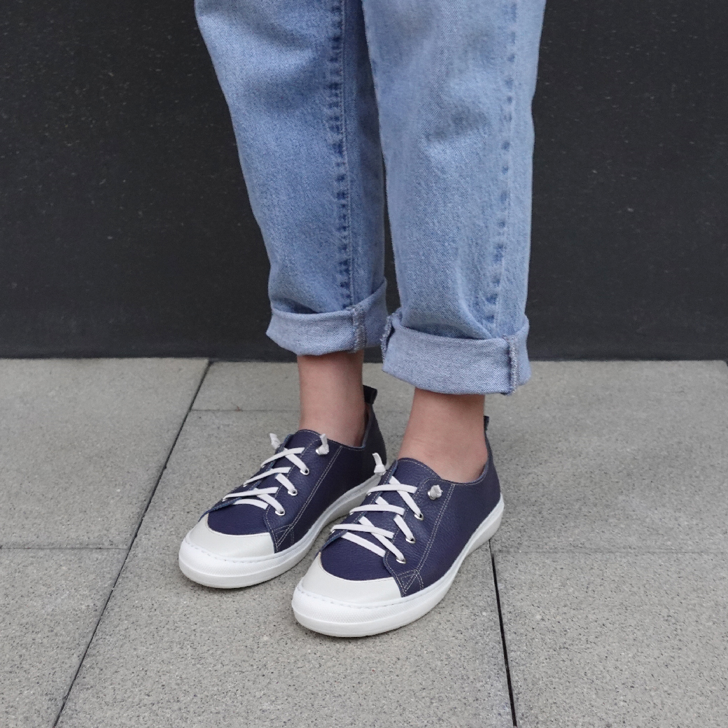 65117  煙花三月  休閒鞋 深藍