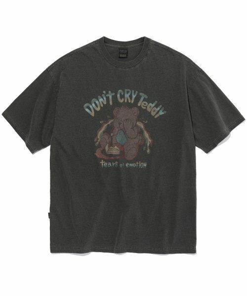 CPGN STUDIOのTeddy's Cake Half Sleeve T-Shirt 全2色 CPGN STUDIO) [2PACK] Dont Cry Teddy + Mad hoppi 洗水短袖T恤