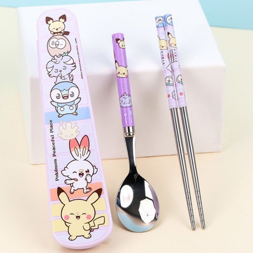 韓國日用品代購_寶可夢筷子湯匙組