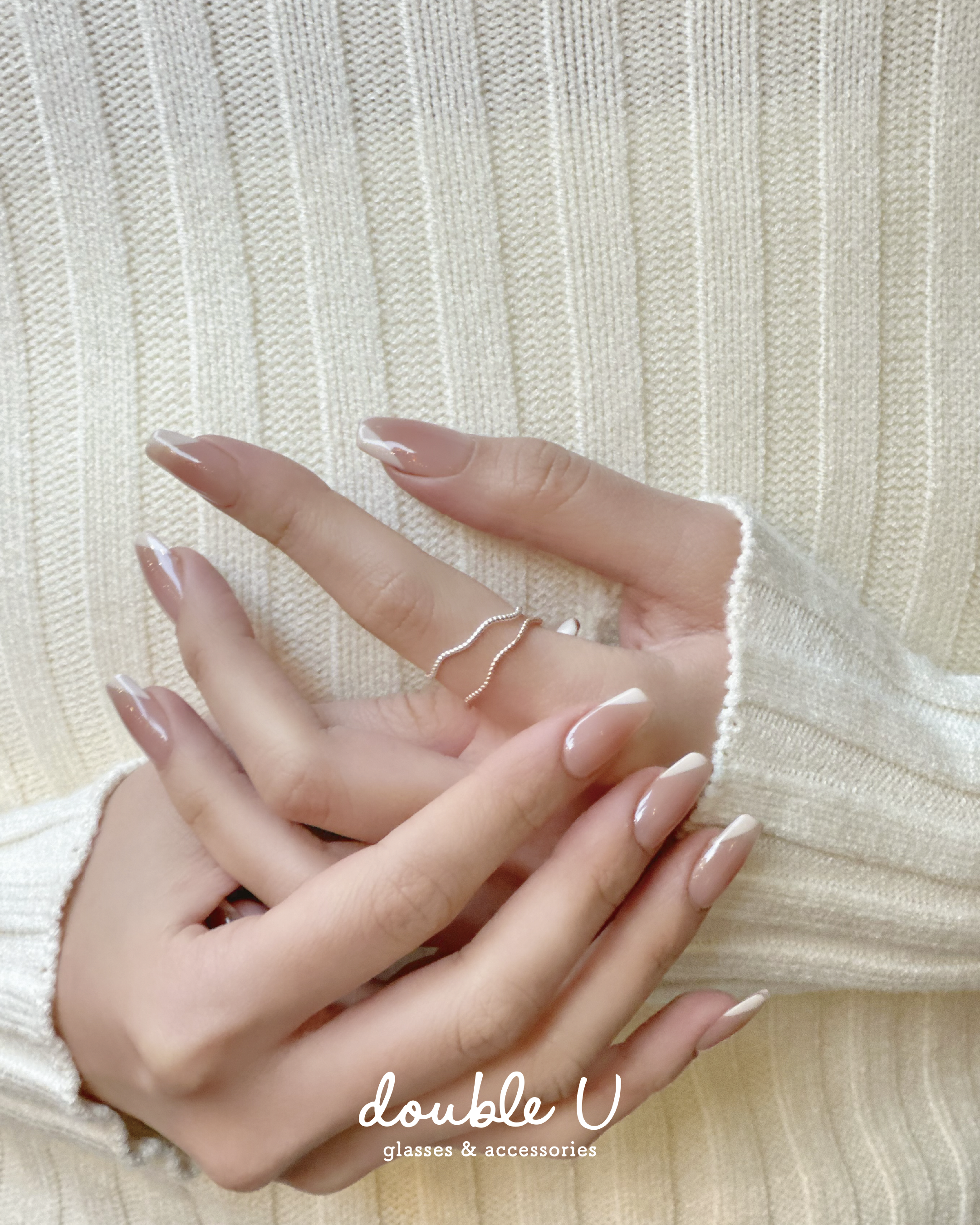 編織浪紋・純銀戒指(XRS10178)