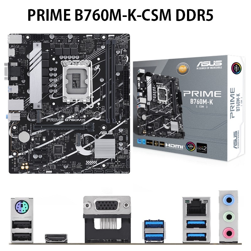 米特3C數位–ASUS 華碩 PRIME B760M-K-CSM M-ATX/DDR5/1700腳位/主機板