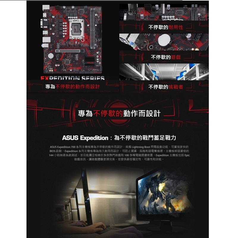 米特3C數位–ASUS 華碩 EX-B760M-V5 DDR5/LGA1700主機板