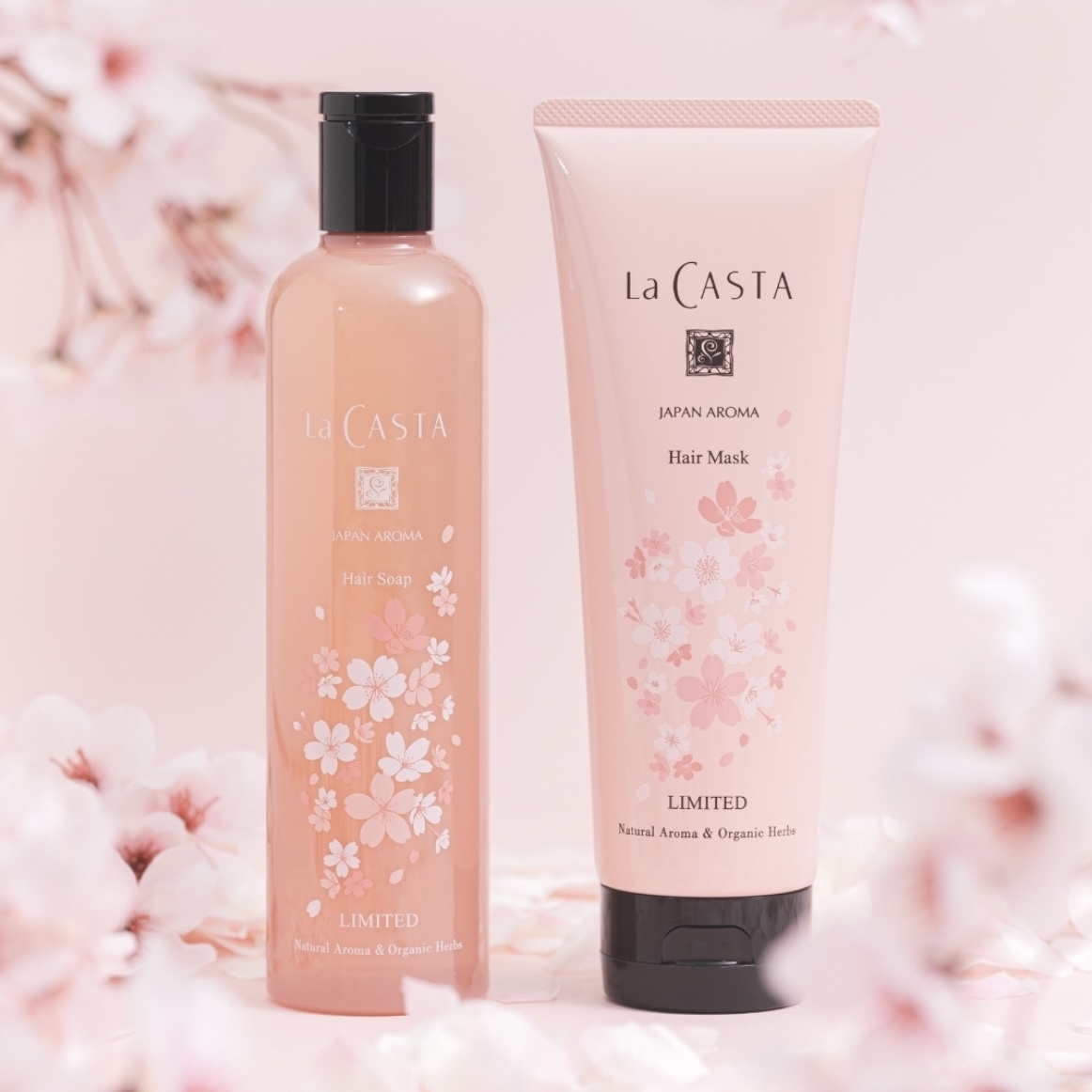 [限定] La CASTA Japan Aroma Hair Care Set Mio 美桜 櫻花香洗頭護髮套裝