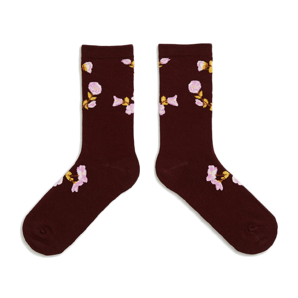 Begonia Crew Socks