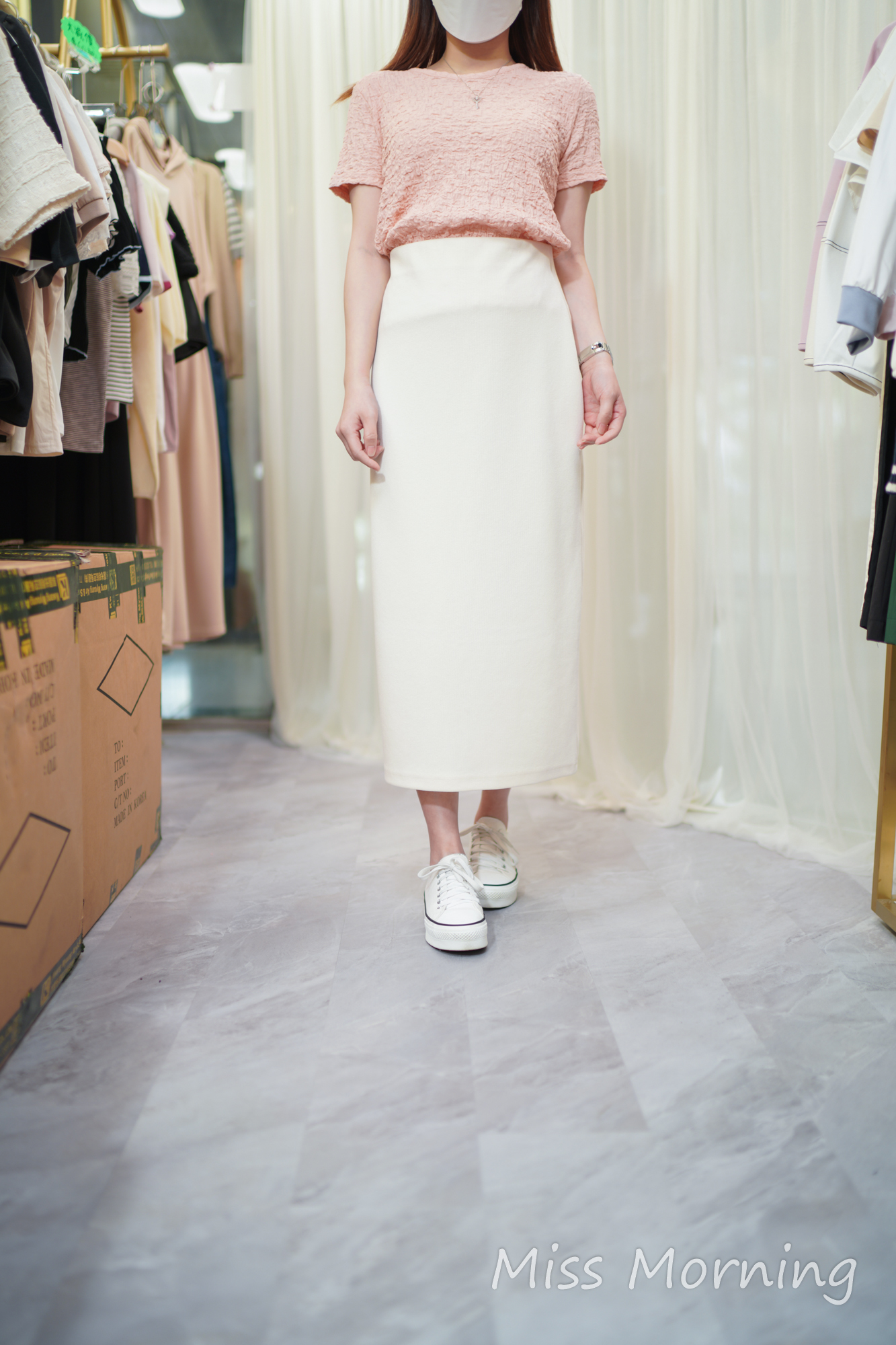 軟熟彈彈皺皺上衣(13720)&高質包臀包腩裙(33694)