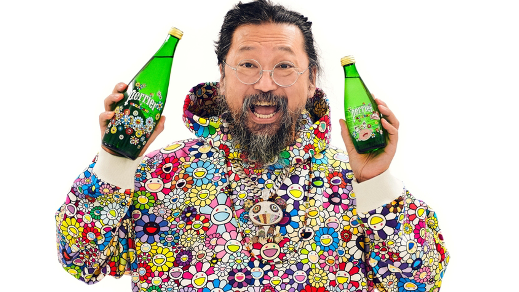 [現貨秒發]Perrier X Takashi Murakami 村上隆 法國 沛綠雅 氣泡天然礦泉水 750ml 玻璃瓶 #GT