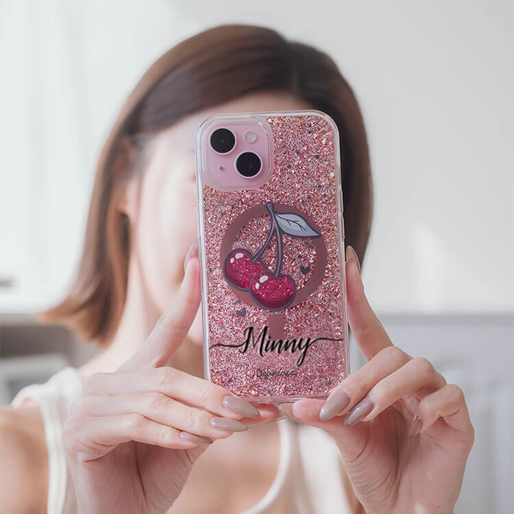 【特惠款】iPhone 13/14 可愛小櫻 玫瑰金貝拉殼 (MagSafe) (含Minny)