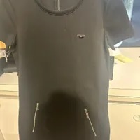 [S] KARL LAGERFELD FIT SMALL LOGO PATCH DRESS,BLACK, L4AD7953-BLK (SKL952)