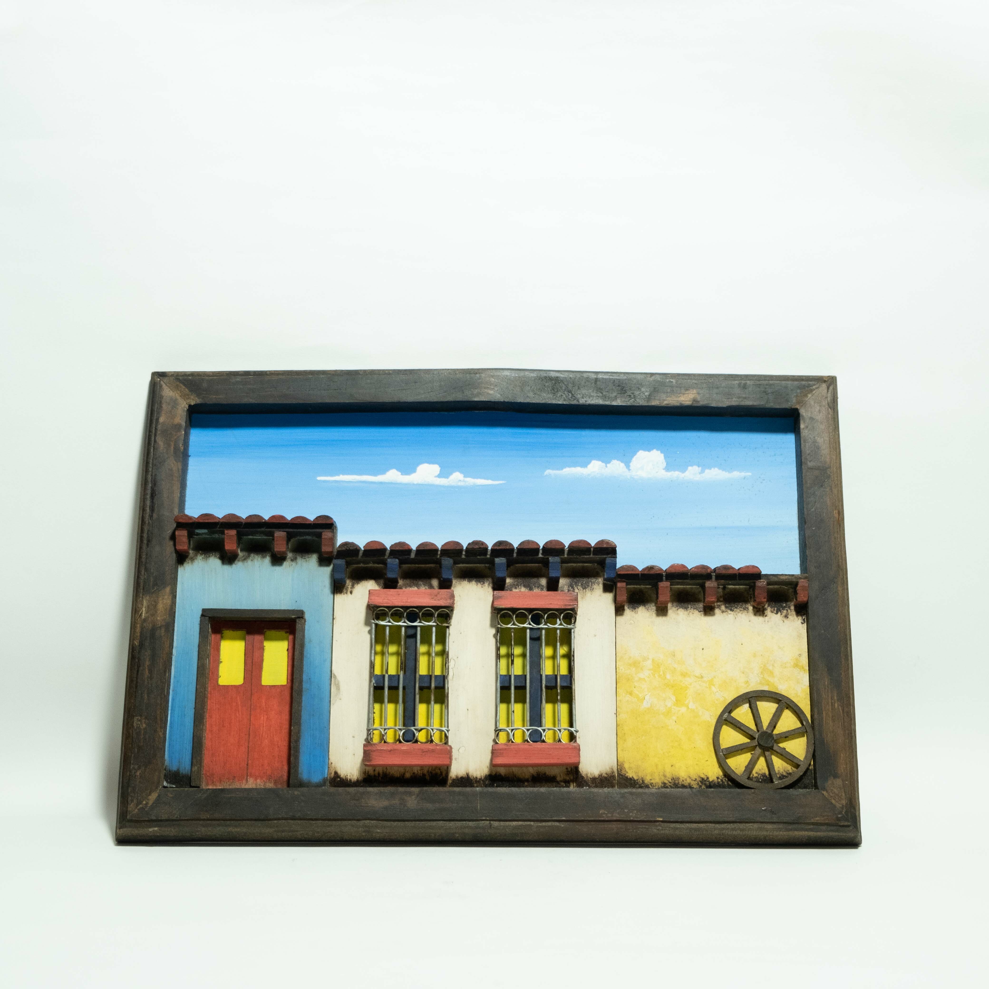 木貼畫｜小房屋｜薩爾瓦多