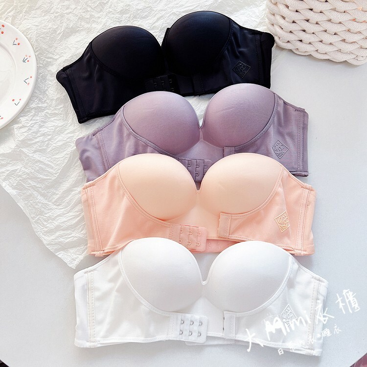 泡泡糖無肩帶平口止滑內衣-單內衣