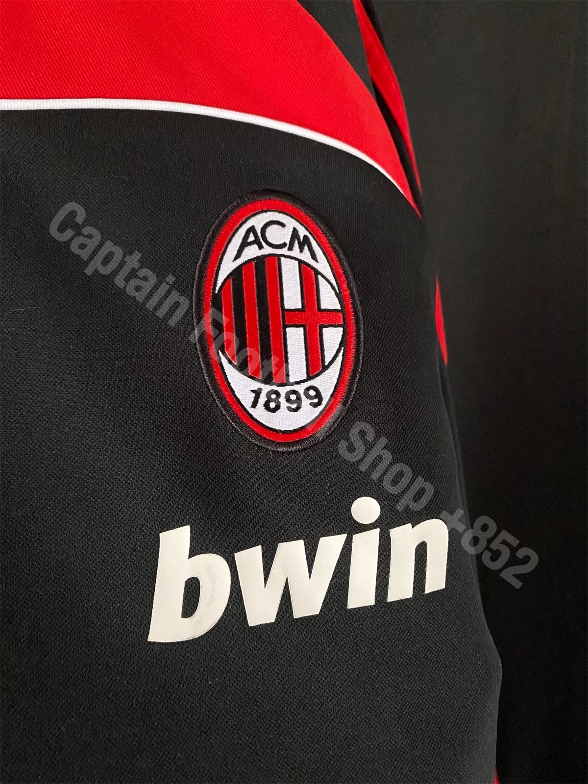 adidas　AC MILAN　ロゴプリント　三本ライン　ゲームシャツ 90's】 L アディダス ACミラン OPEL サッカー 半袖ゲームシャツ