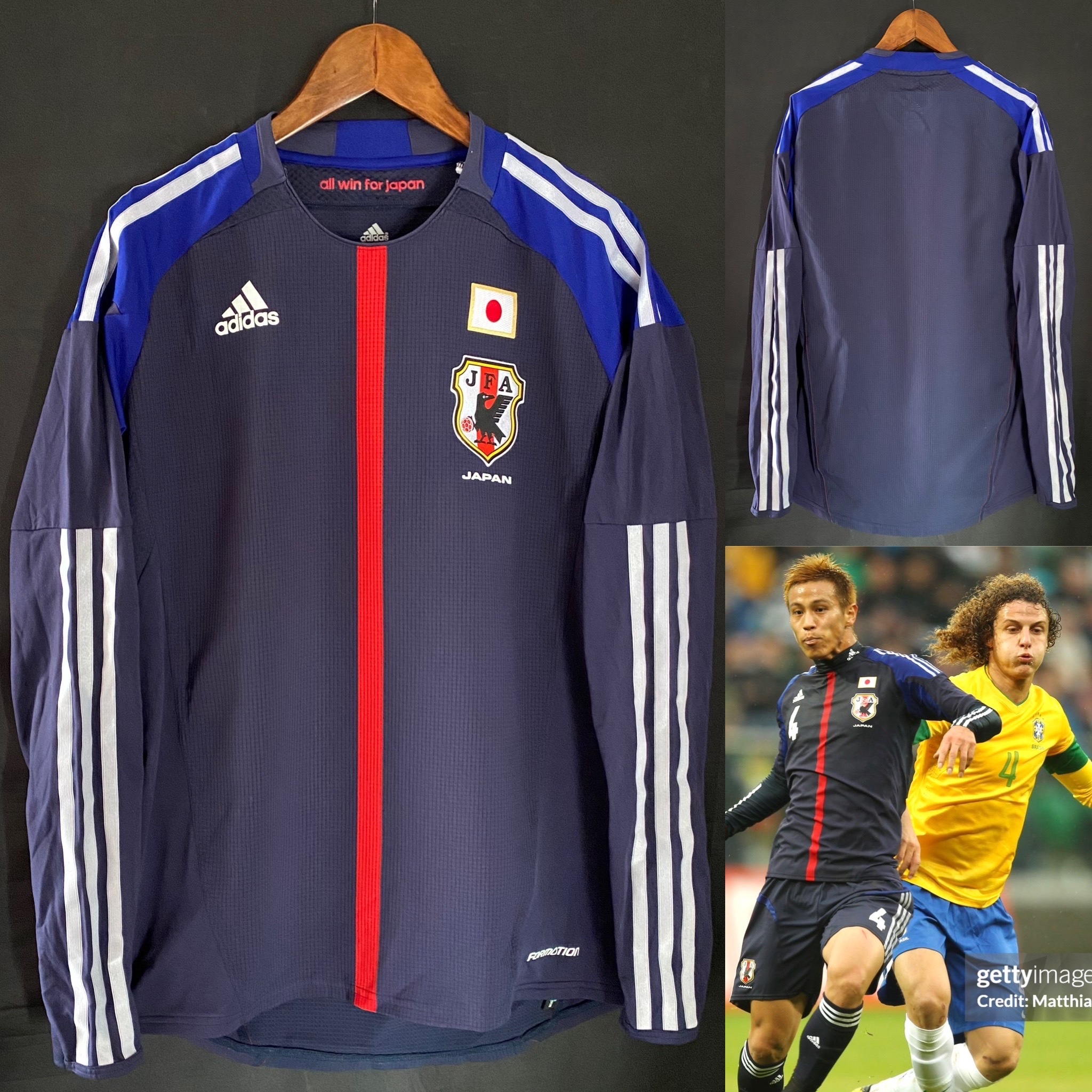 Japan 2012-2014 Adidas L/S Home player issue shirt