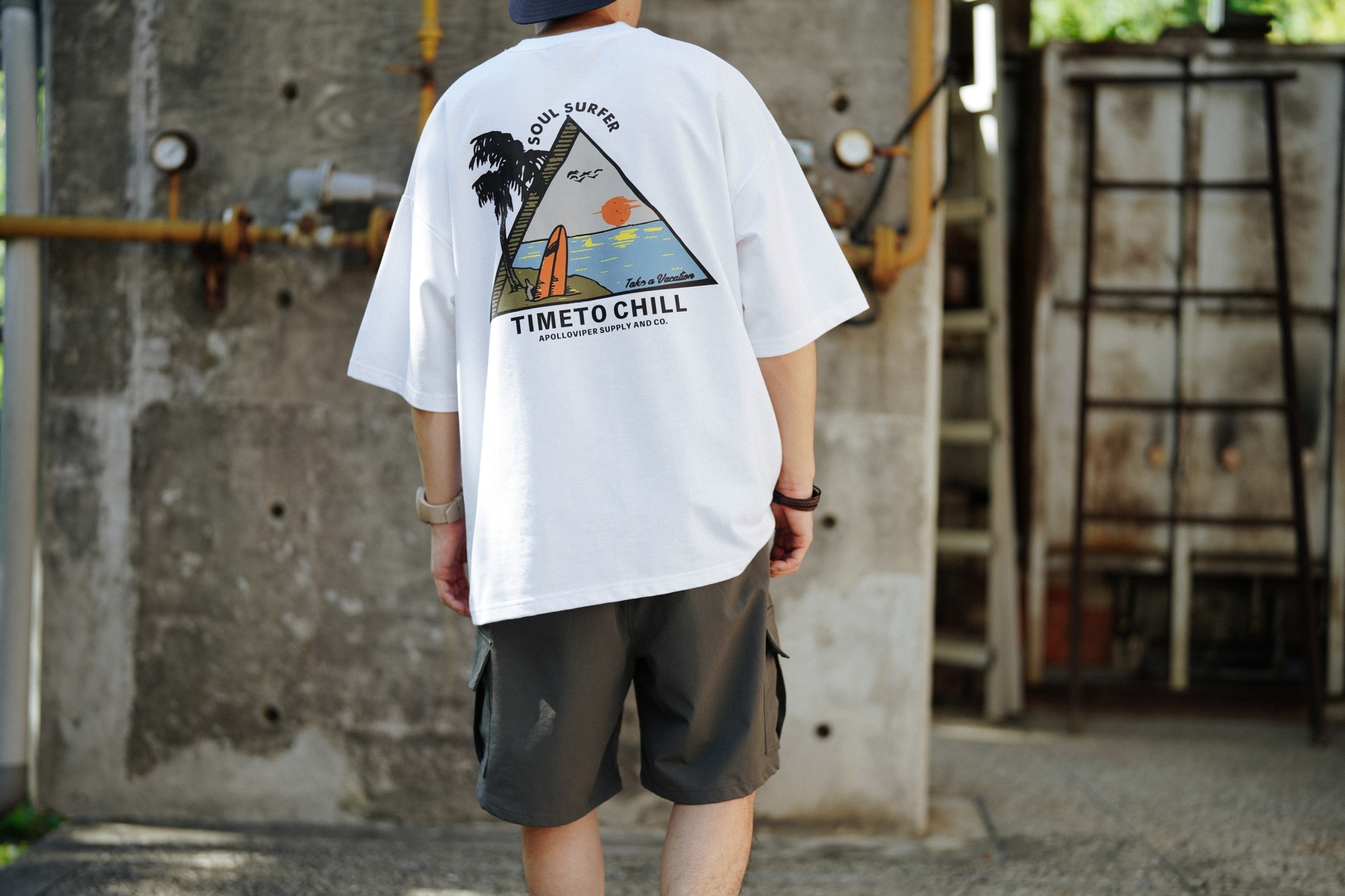 SBG CHILL海攤景色寬鬆短Tee SB165