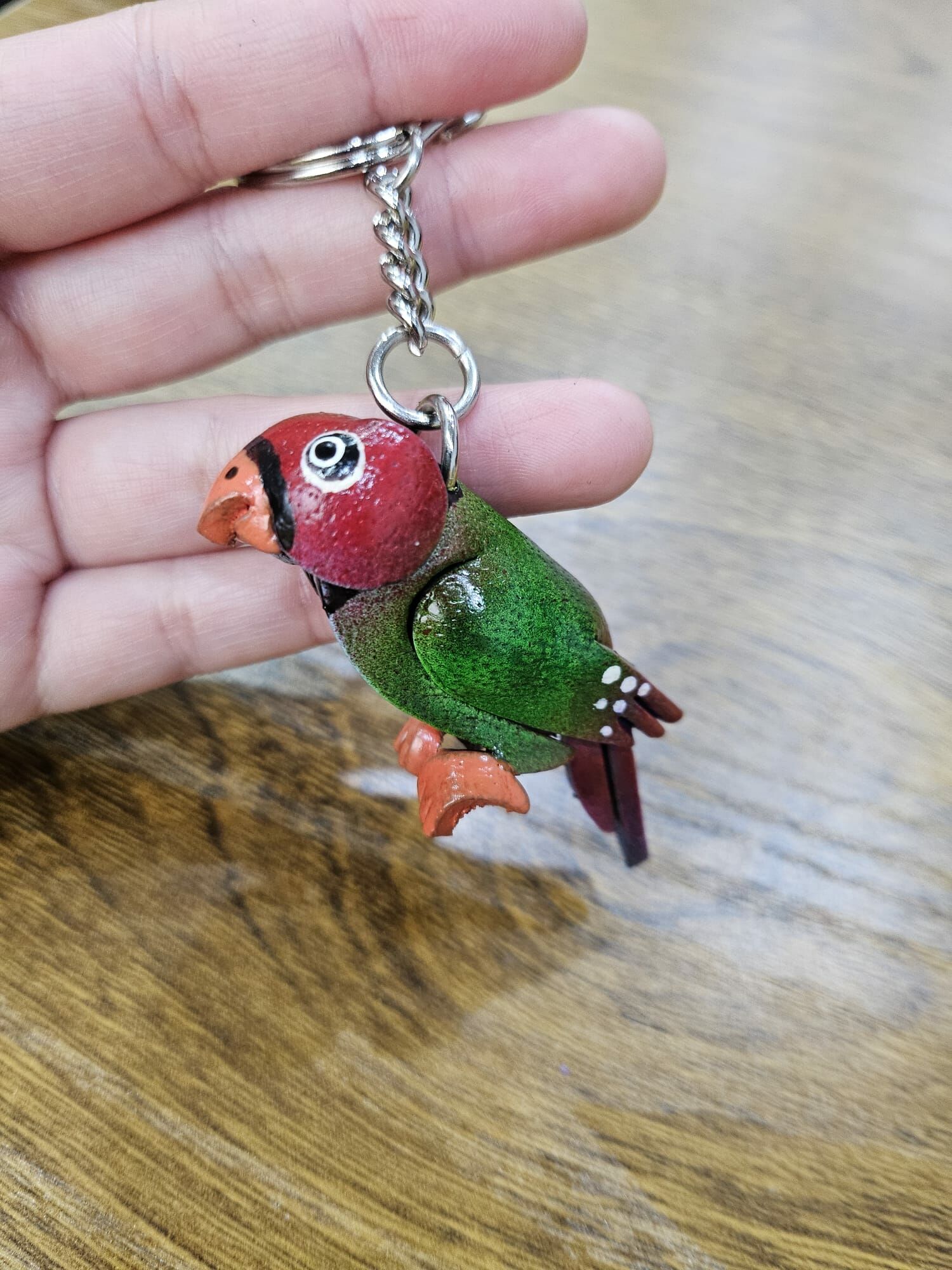 🇹🇭 泰國 HAND MADE牛皮匙扣 (蝙蝠／鸚鵡）(T1/547)