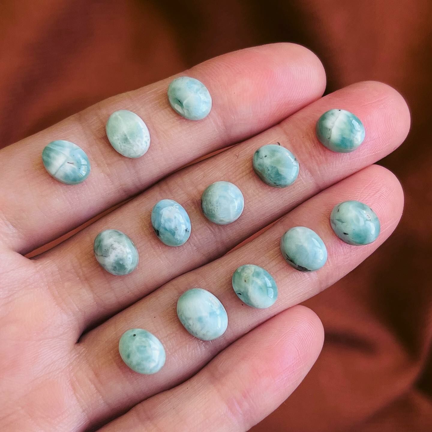 [原石] 拉利瑪海紋石 Larimar 亞特蘭提斯之石 迷你蛋面