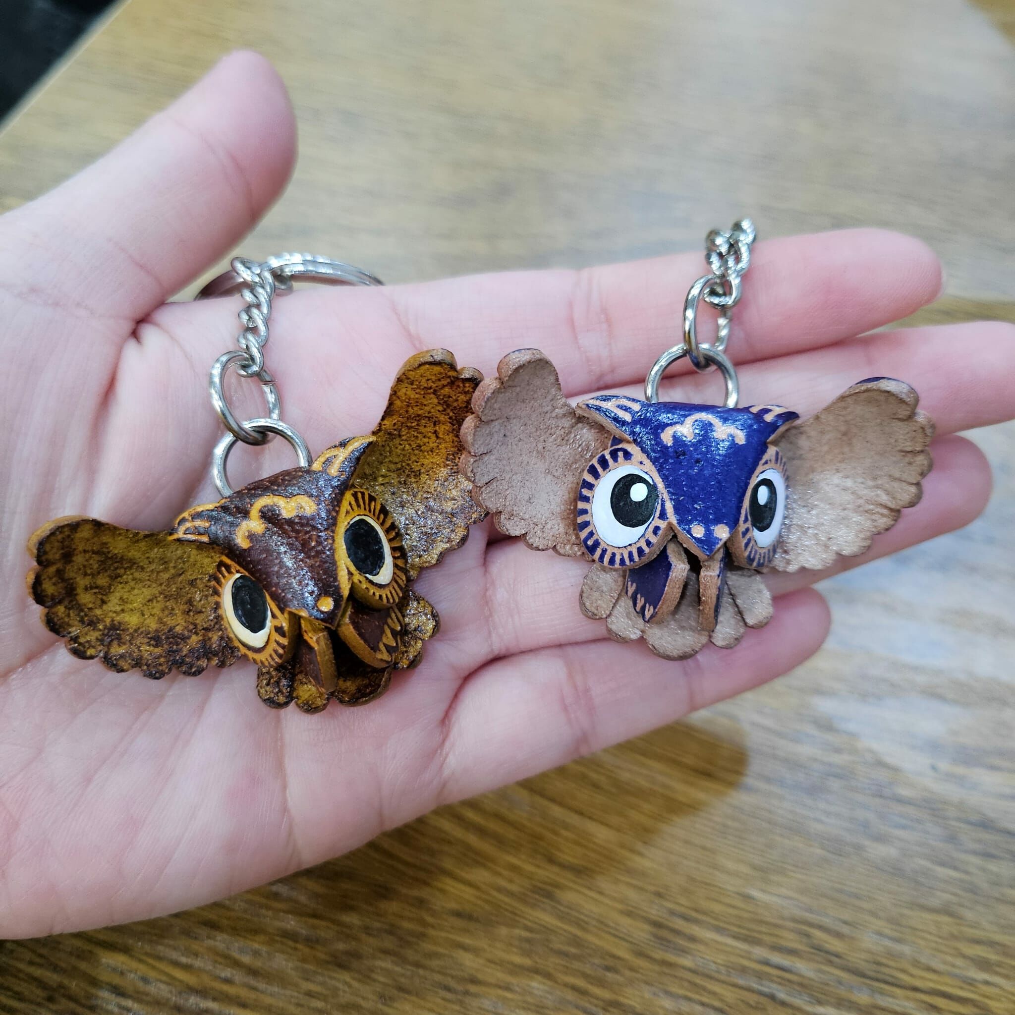 🇹🇭 泰國 HAND MADE牛皮匙扣 (貓頭鷹) (T1/549)