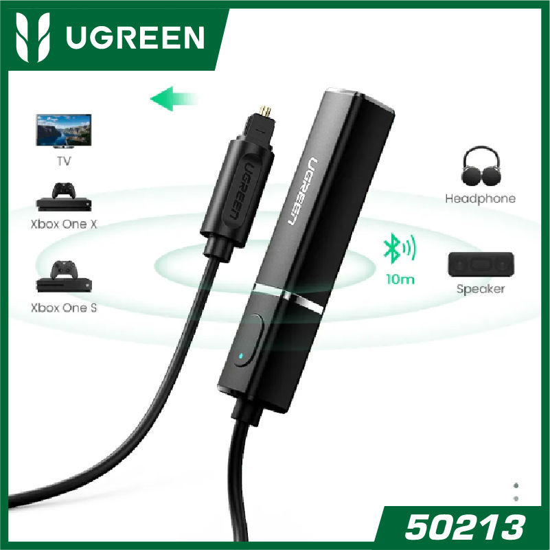 UGREEN - 50213 藍牙5.0音頻發射器 (Optical光纖) (支持雙裝置接收)
