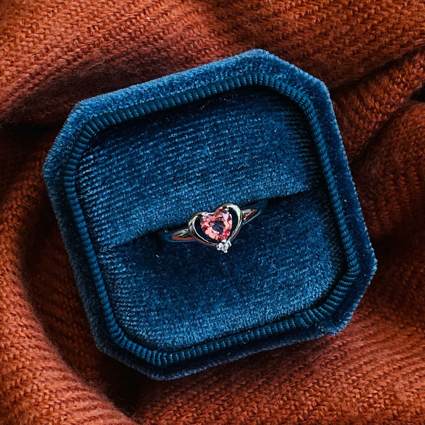 [原石] 人造粉紅鋯石  925銀戒指