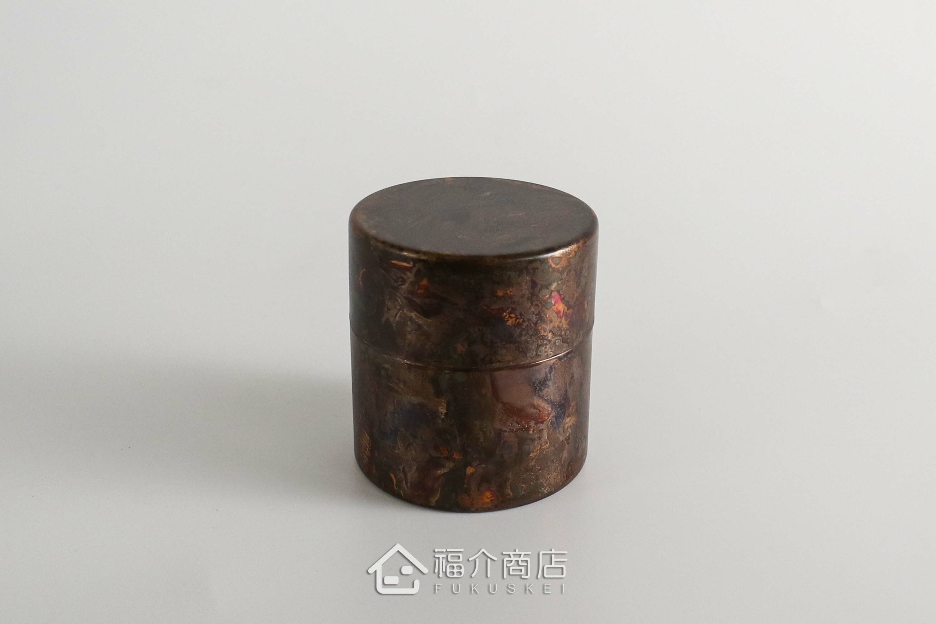 不鏽鋼材質用於保存茶葉用的紅棕色茶葉罐