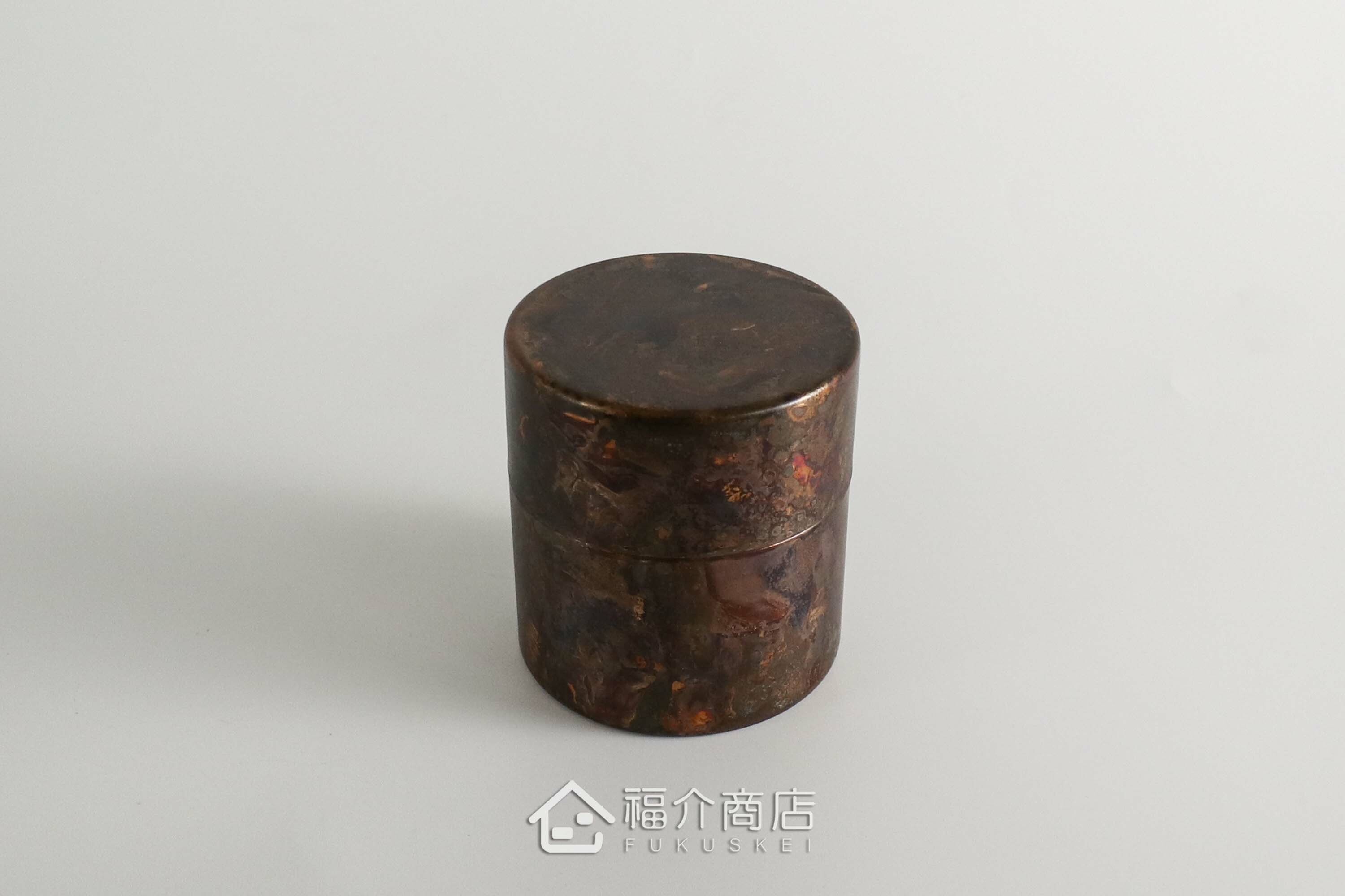 不鏽鋼材質用於保存茶葉用的紅棕色茶葉罐