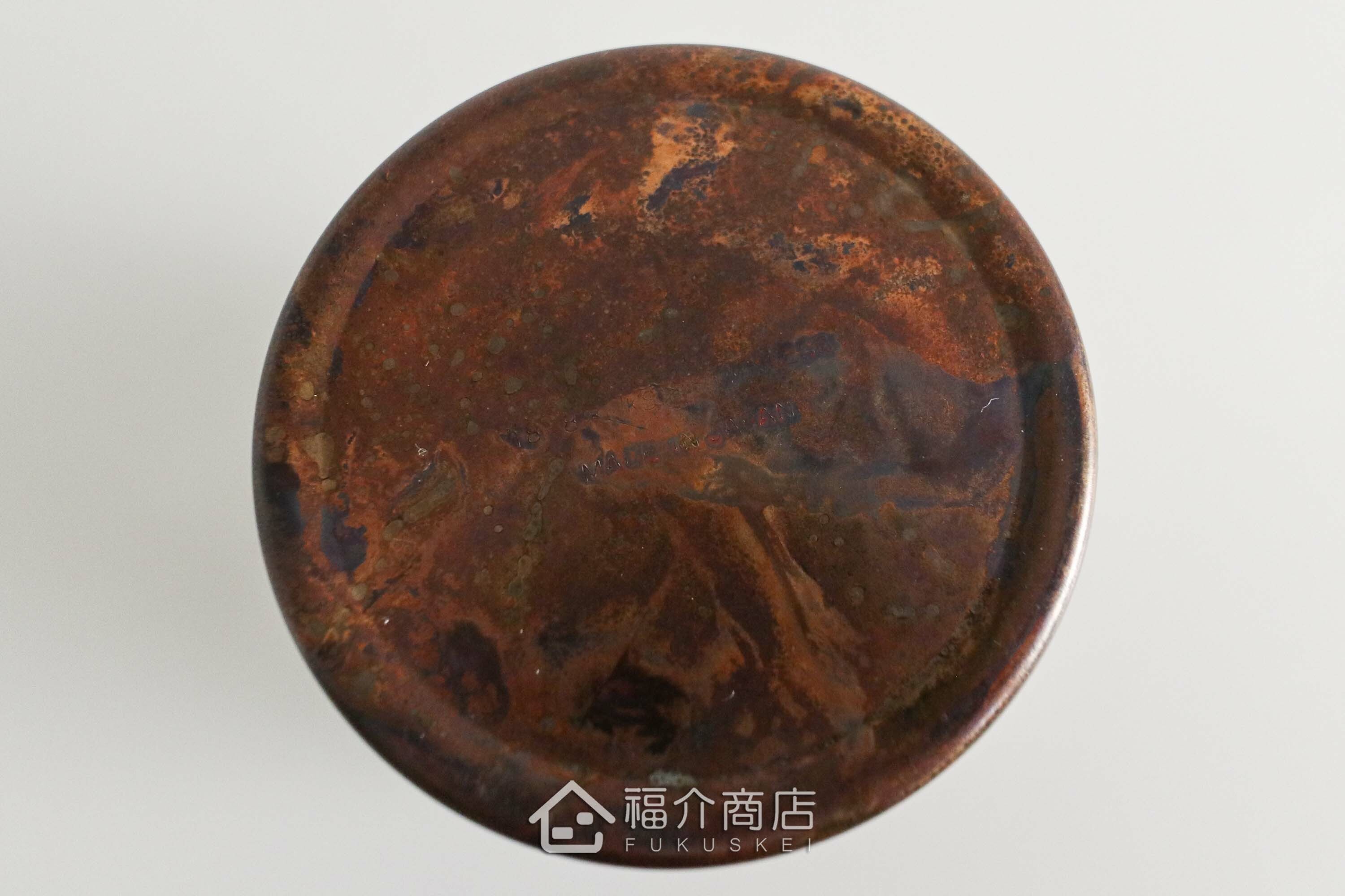 不鏽鋼材質用於保存茶葉用的紅棕色茶葉罐