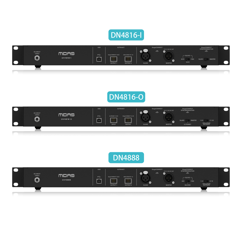 Midas Midas / DN48XX系列 StageCONNECT 介面盒 (DN4816-I/DN4816-O/DN4888) 第 4 張圖片｜三峽錄音 / 音響