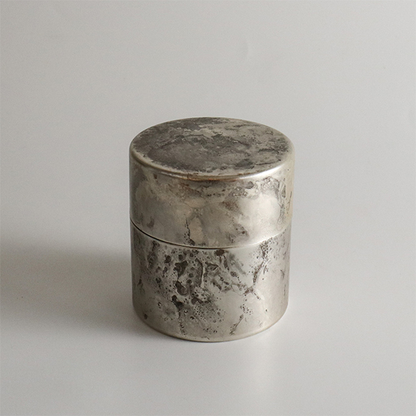 【折燕 ORI-EN】古董銀 茶筒-中 180ml