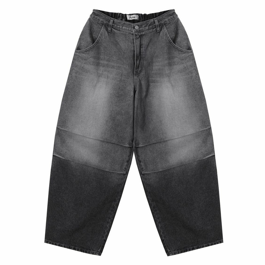 洗水拼色鬆身牛仔褲 PULSE-063P