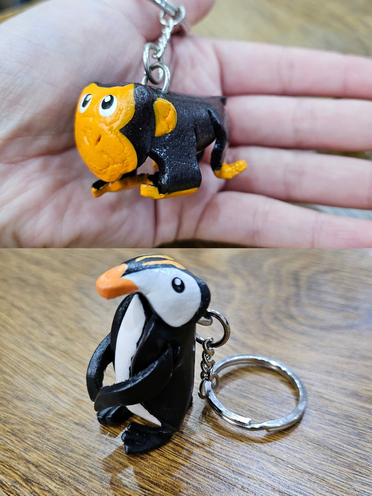 🇹🇭 泰國 HAND MADE牛皮匙扣 (猩猩／企鵝) (T1/551)