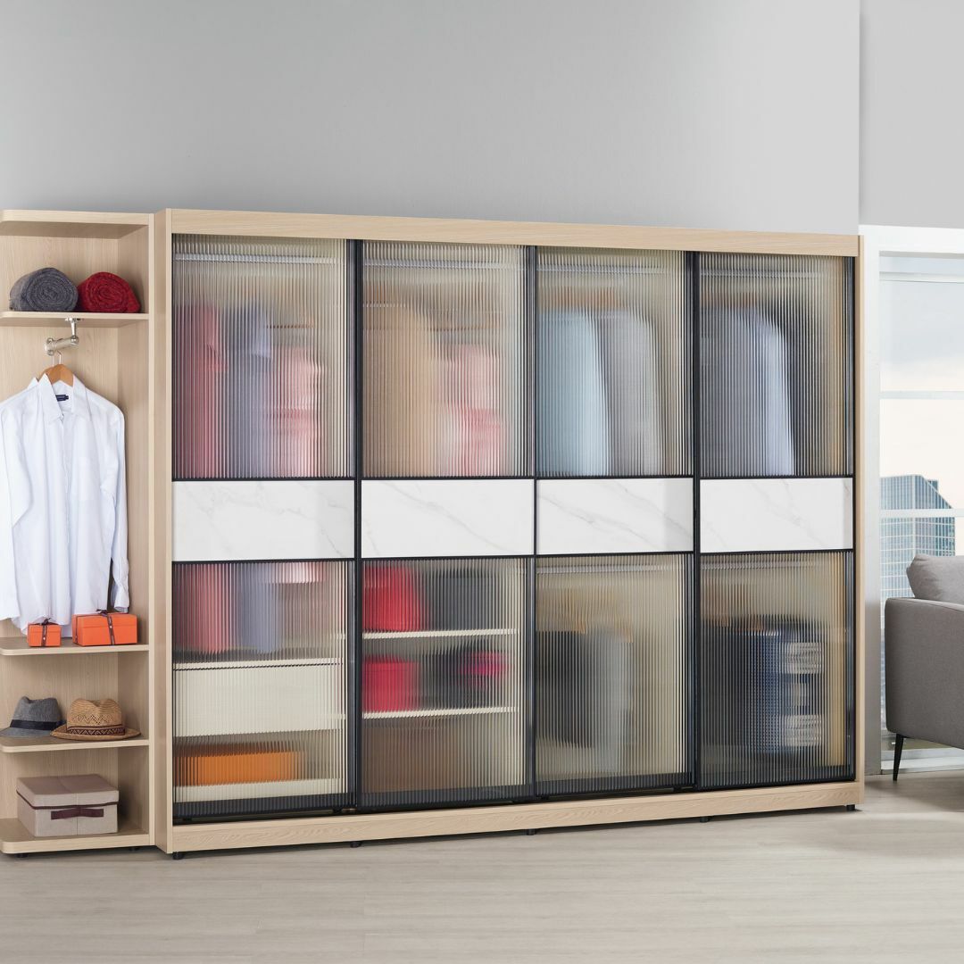 艾維斯︱8尺鋁框拉門衣櫥