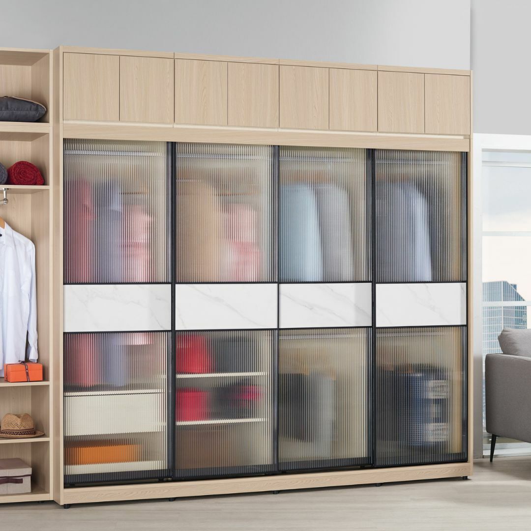 艾維斯︱8尺被櫥式鋁框拉門衣櫥