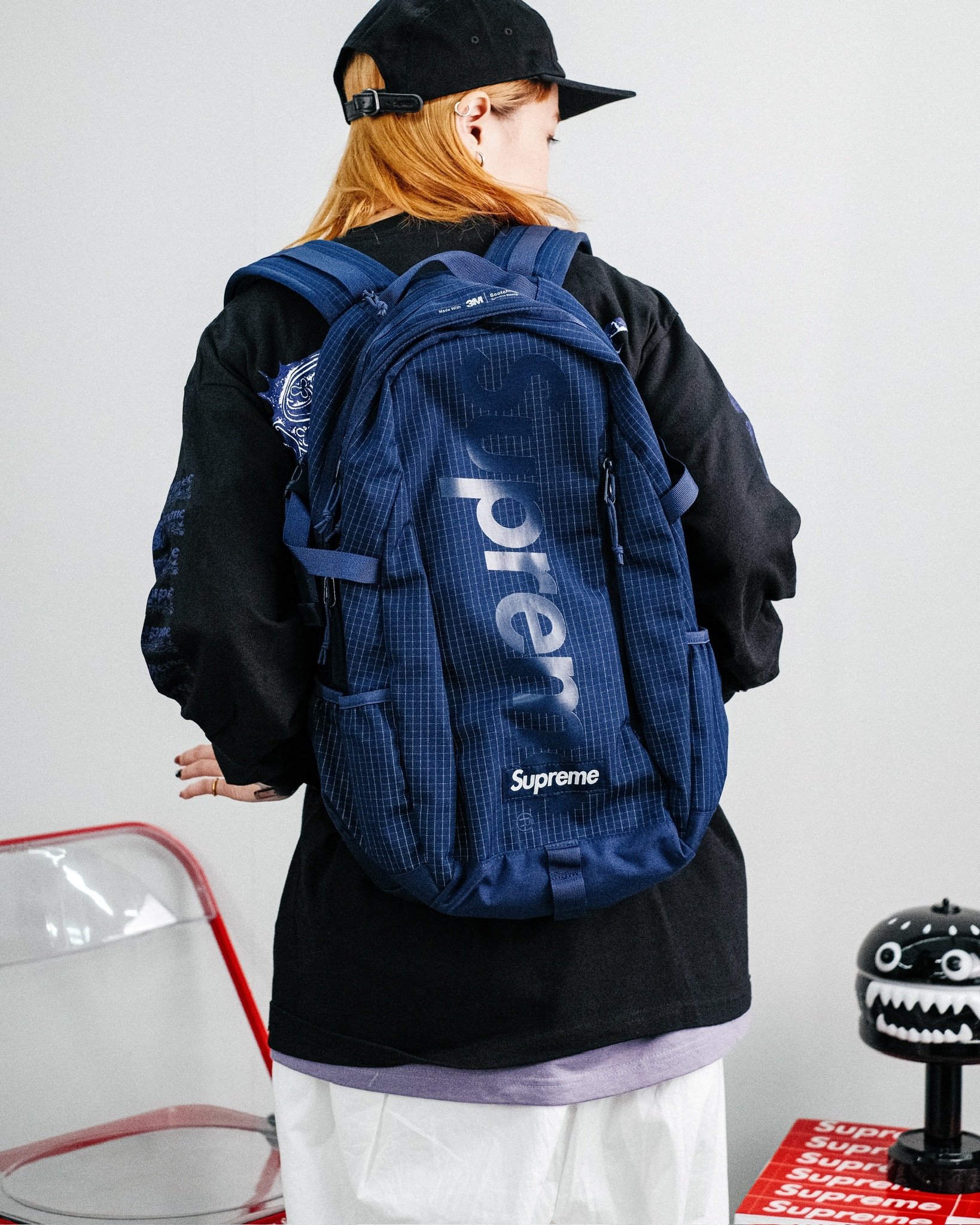 Supreme 24SS Backpack 格紋3M反光後背包| FLOMMARKET