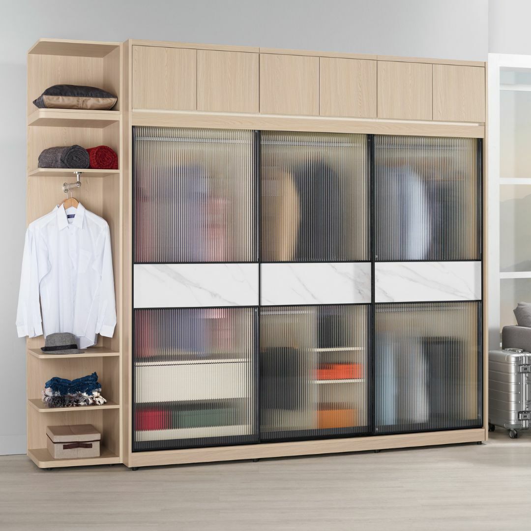 艾維斯︱7.5尺被櫥式鋁框拉門衣櫥