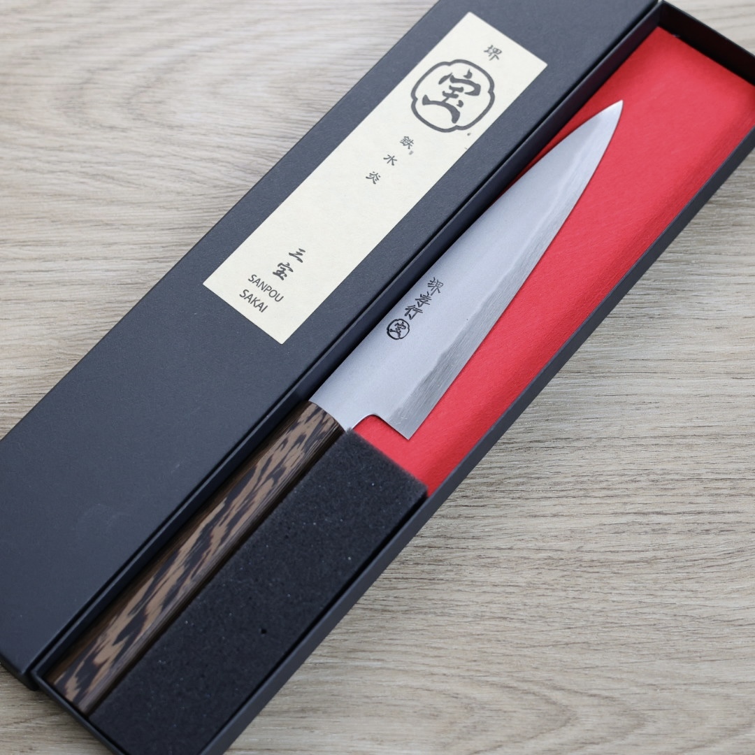 堺孝行 三宝 蔬果刀 150mm 白二鋼