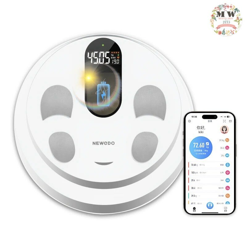 美國NEWEDO|智能自動充電高精準減脂全家健康體脂磅｜ 原裝行貨一年保養